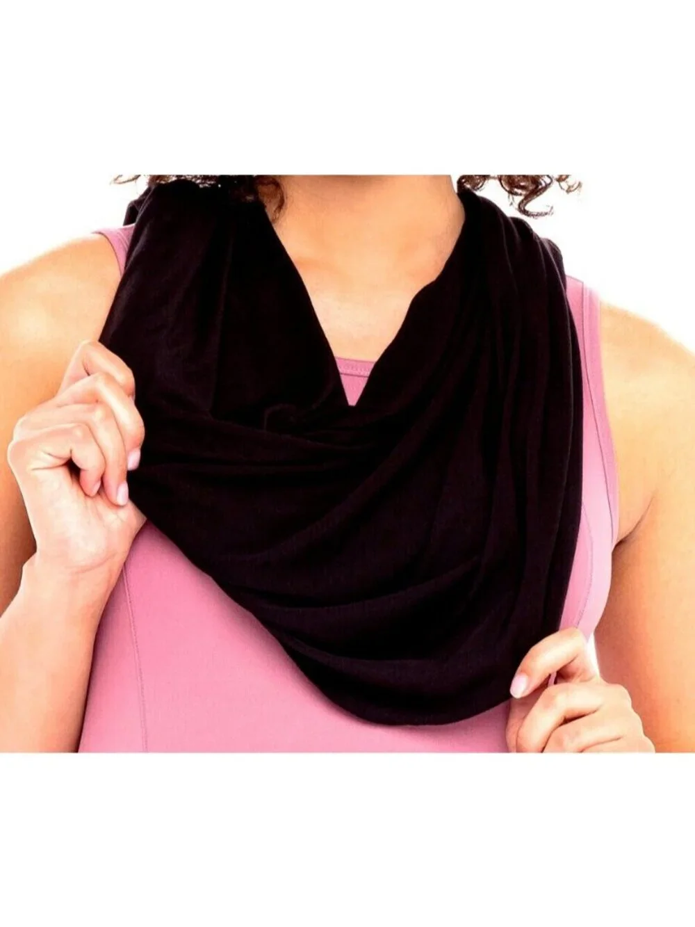 Womens Secret Treasures Super Soft Black Nursing Cover-Wrap XL-3XL 3 Ways Wear